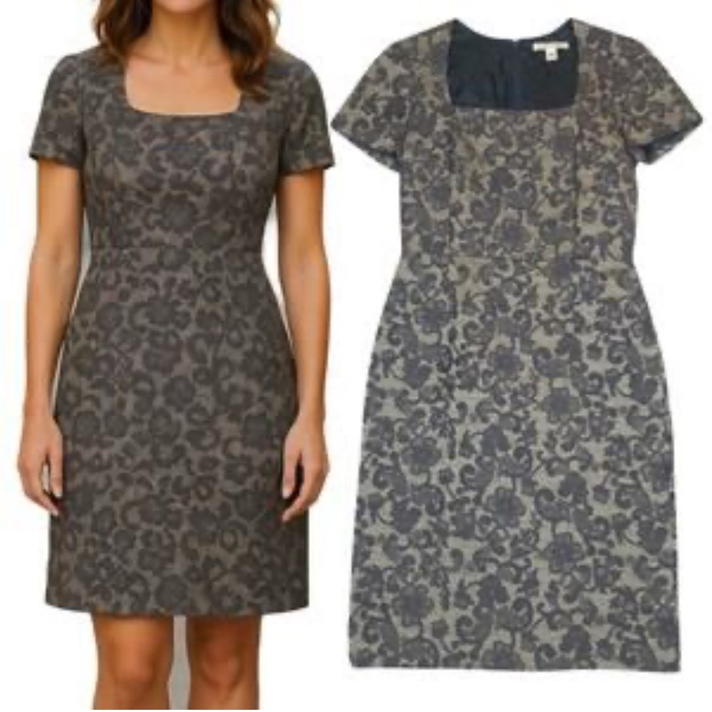 Banana Republic Gray Lace Dress-Size 8